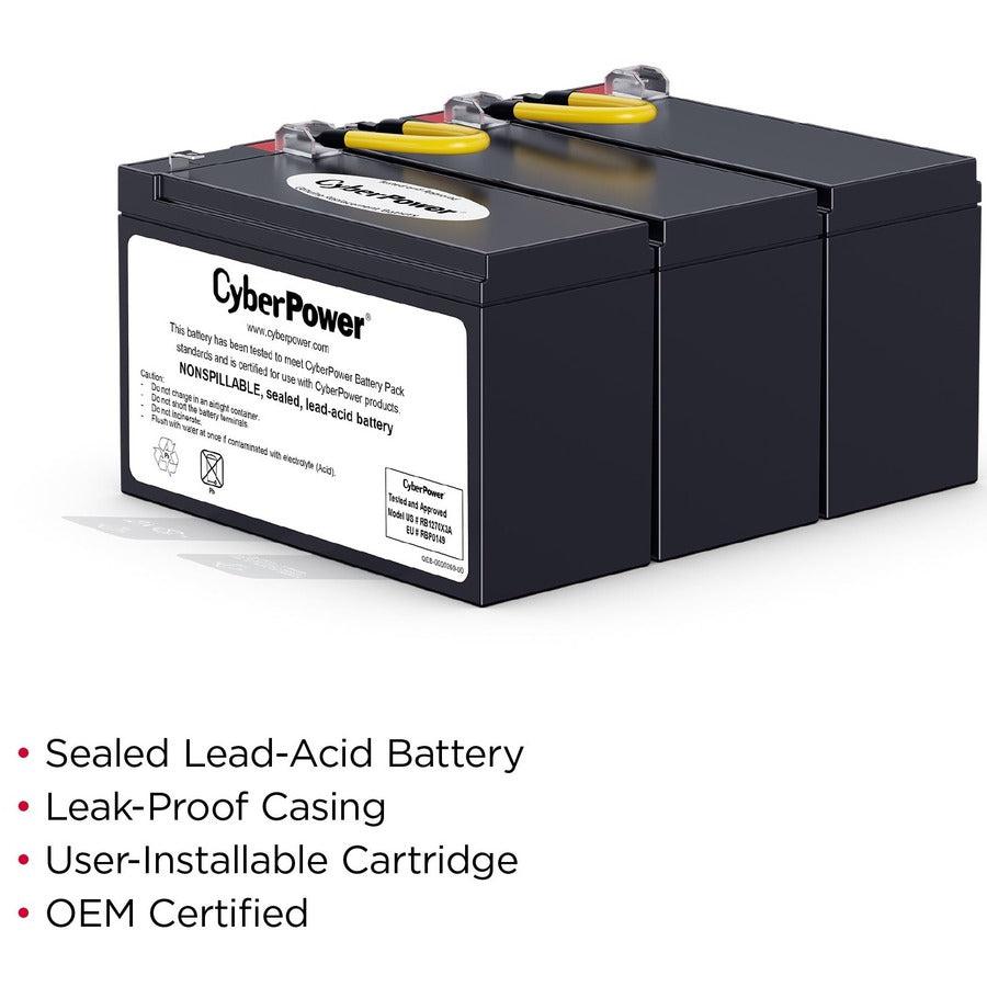 Cyberpower Rb1270X3A Ups Battery Sealed Lead Acid (Vrla) 12 V 7 Ah