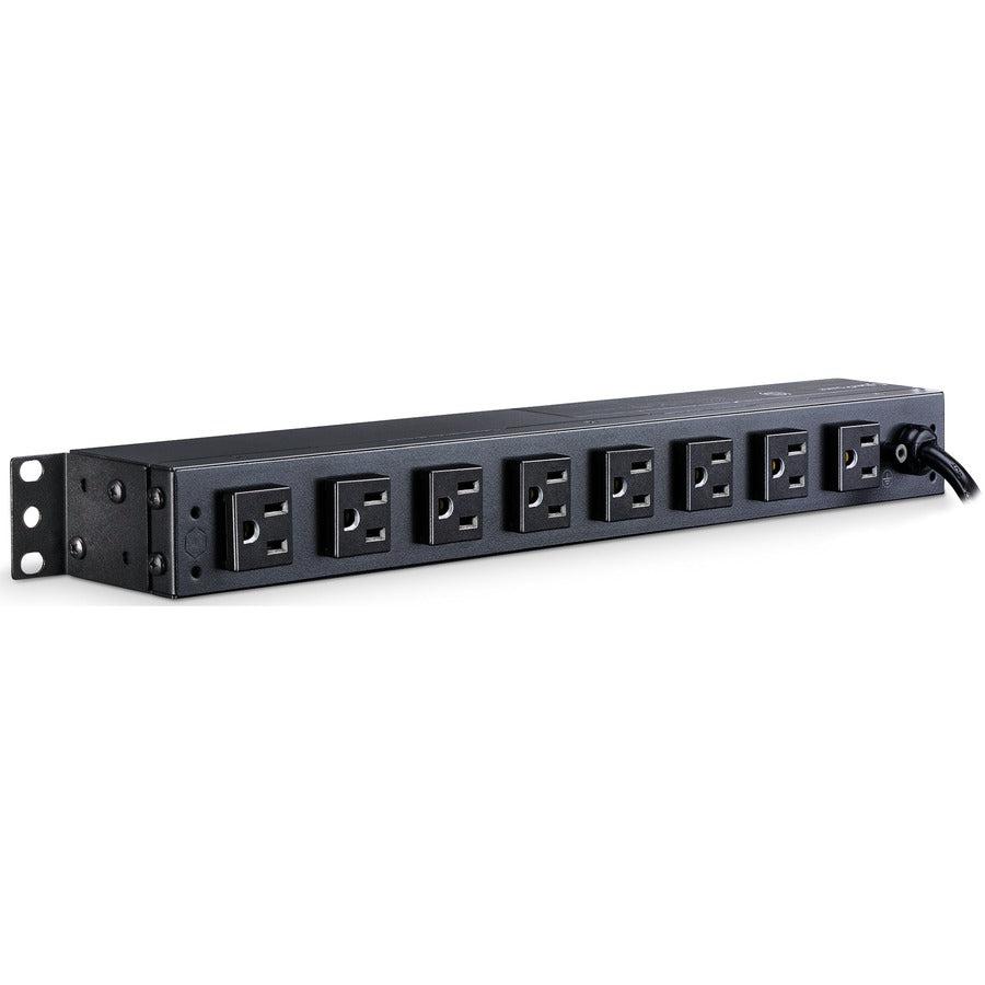 Cyberpower Rkbs15S2F8R Surge Protector Black 10 Ac Outlet(S) 120 V 4.57 M