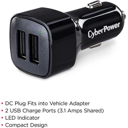 Cyberpower Tr22U3A Mobile Device Charger Black Auto