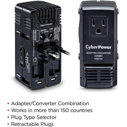 Cyberpower Trb1A2 Power Plug Adapter Black