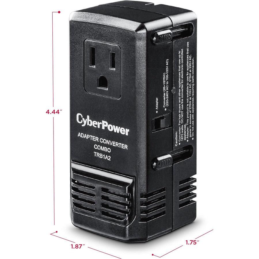 Cyberpower Trb1A2 Power Plug Adapter Black