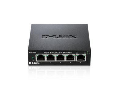 D-Link Des-105 Network Switch Unmanaged Black