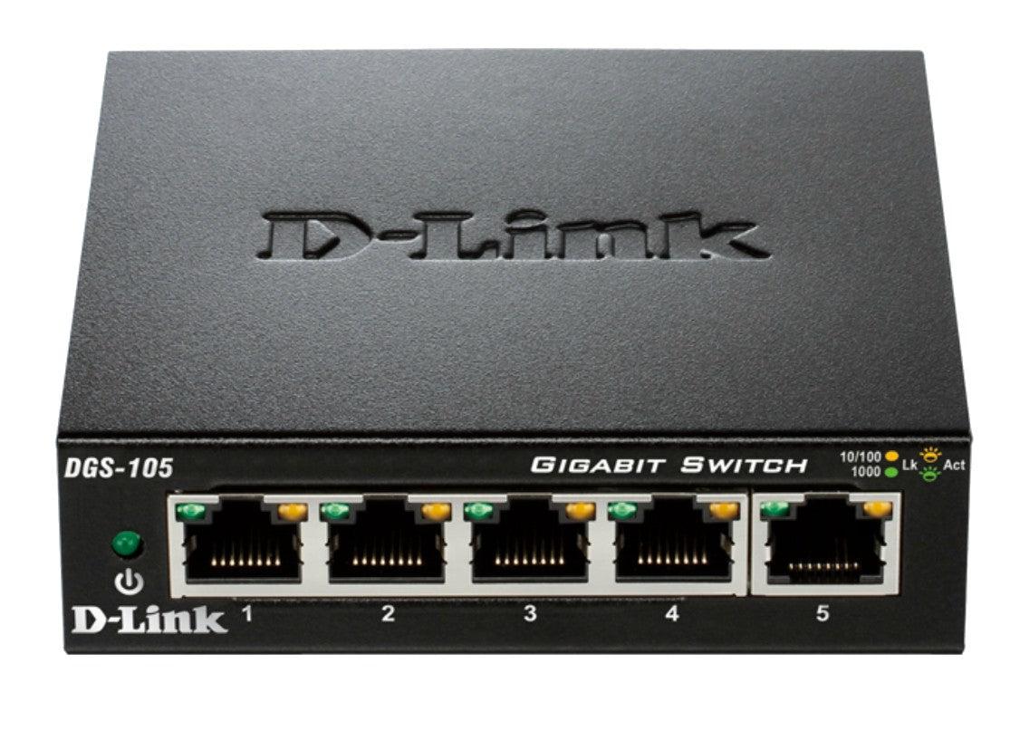 D-Link Dgs-105 Network Switch Unmanaged Black