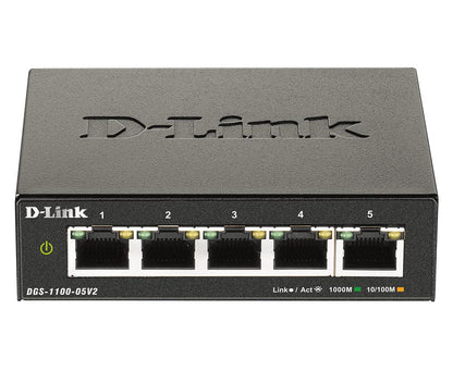 D-Link Dgs-1100-05V2 Network Switch Managed Gigabit Ethernet (10/100/1000) Black