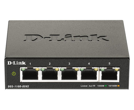 D-Link Dgs-1100-05V2 Network Switch Managed Gigabit Ethernet (10/100/1000) Black