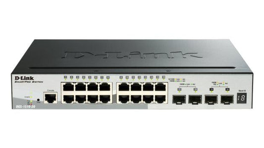 D-Link Dgs-1510 Managed L3 Gigabit Ethernet (10/100/1000) Power Over Ethernet (Poe) Black