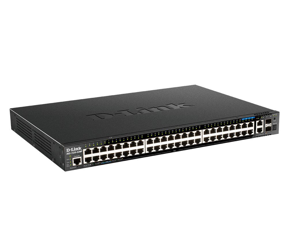 D-Link Dgs-1520-52Mp Network Switch Managed L3 10G Ethernet (100/1000/10000) Power Over Ethernet (Poe) 1U Black