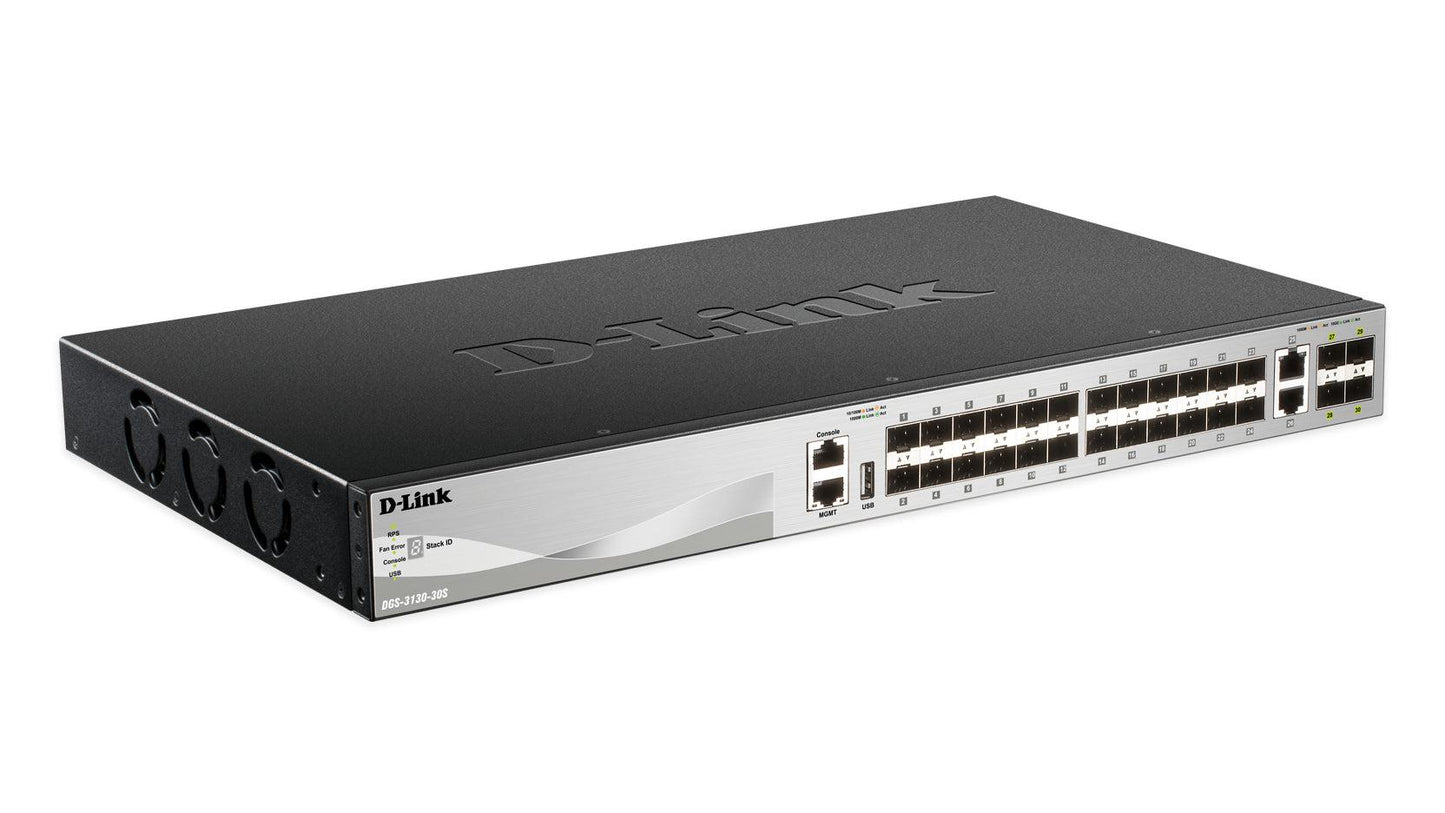 D-Link Dgs-3130-30S Network Switch Managed L3 10G Ethernet (100/1000/10000) Black, Grey