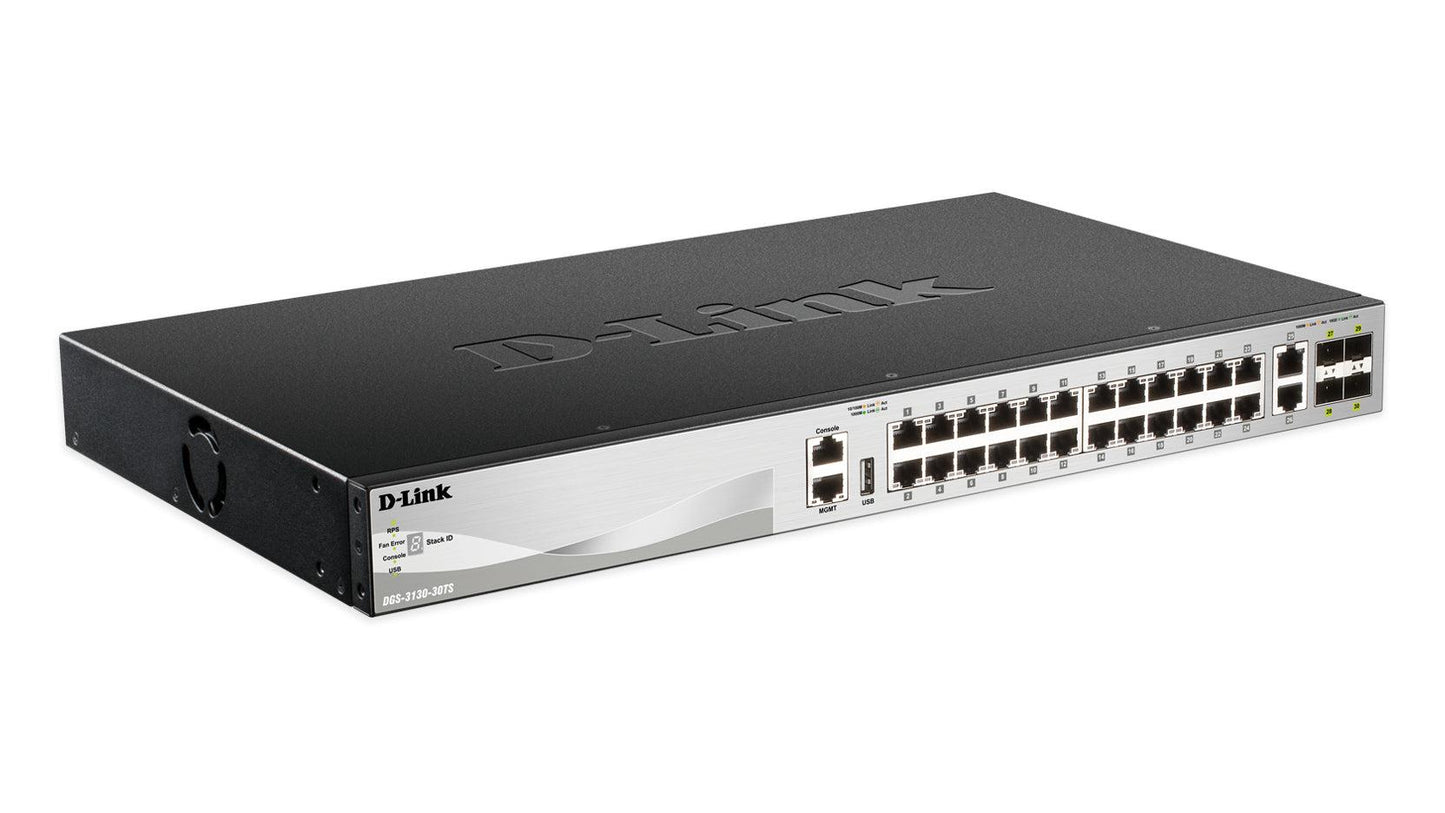 D-Link Dgs-3130-30Ts Network Switch Managed L3 Gigabit Ethernet (10/100/1000) Black, Grey