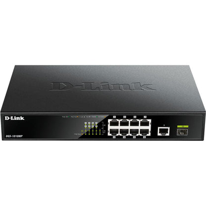 D-Link Dgs-1010Mp Network Switch Unmanaged Gigabit Ethernet (10/100/1000) Power Over Ethernet (Poe) 1U Black