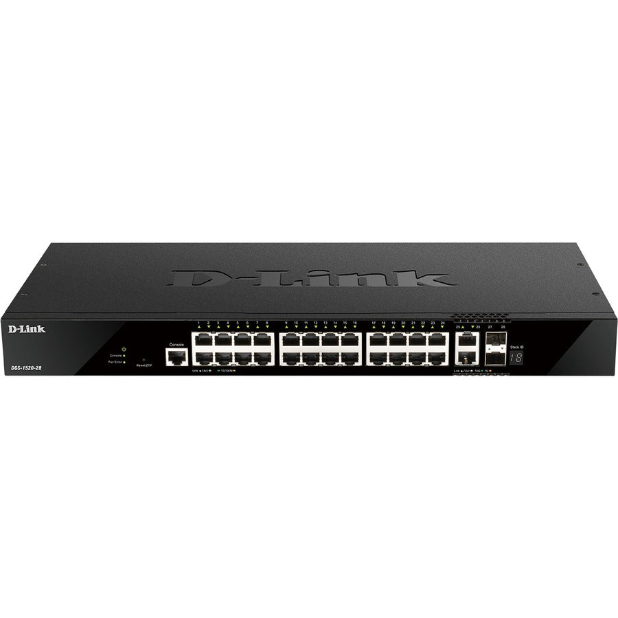 D-Link Dgs-1520-28 Network Switch Managed L3 10G Ethernet (100/1000/10000) 1U Black