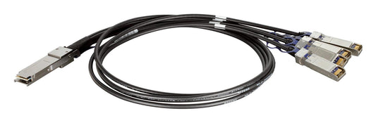 D-Link Qsfp+ / 4Xsfp+, 1M Infiniband Cable Qsfp+ 4 X Sfp+ Black