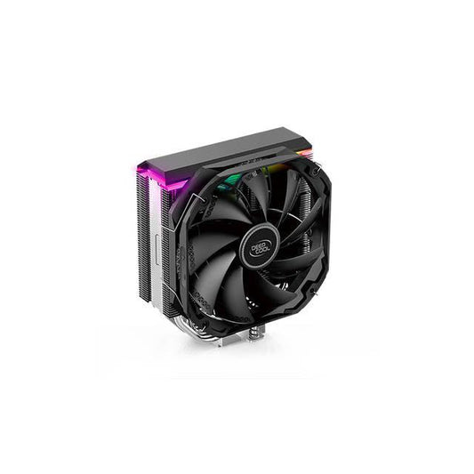 Deepcool As500 Cpu Air Cooler, Universal Ram Height Compatibility, 140Mm Pwm Fan, A-Rgb Top Cover, 5 Heat Pipe Design For Intel Core/Amd Ryzen Cpus