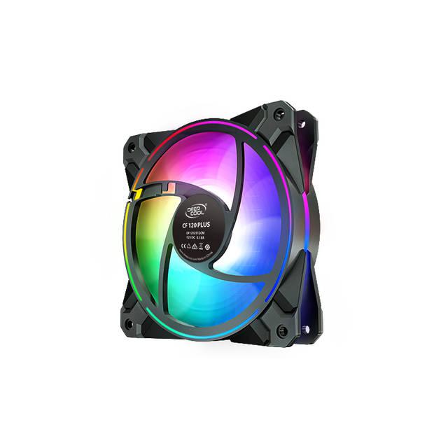 Deepcool Cf120 Plus 3X120Mm Pwm Fan, A-Rgb Dual Loop Lighting Zones, High Airflow And Low-Noise,