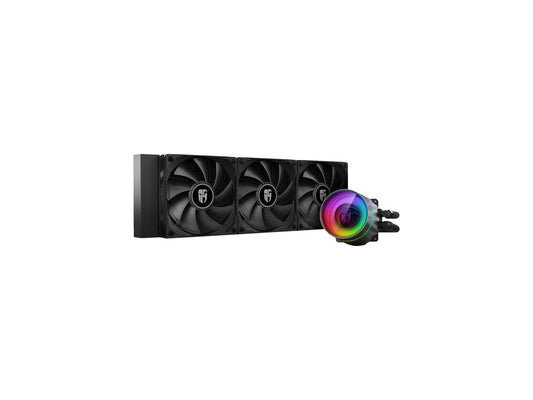 Deepcool Castle 360Ex, Addressable Rgb Aio Liquid Cpu Cooler, Anti-Leak Technology Inside, Cable