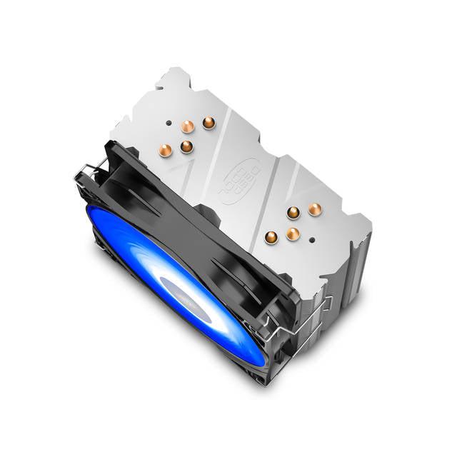 Deepcool Ggammaxx 400 V2 Blue Cpu Cooler 4 Heatpipes 120Mm Pwm Fan With Blue Led Universal Socket Solution