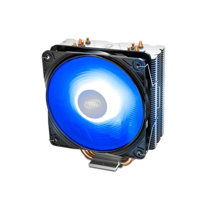 Deepcool Ggammaxx 400 V2 Blue Cpu Cooler 4 Heatpipes 120Mm Pwm Fan With Blue Led Universal Socket Solution