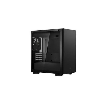 Deepcool Macube 110 Micro Atx Case With Full-Size Magnetic Tempered Glass Removable Hdd Cage And Built-In Graphics Card Holder - Black