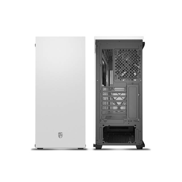 Deepcool Macube 310 Wh Gamer Storm Macube 310 White Atx Mid Tower Case Full-Size Magnetic Tempered Glass Built-In Fan Hub And Graphics Card Holder
