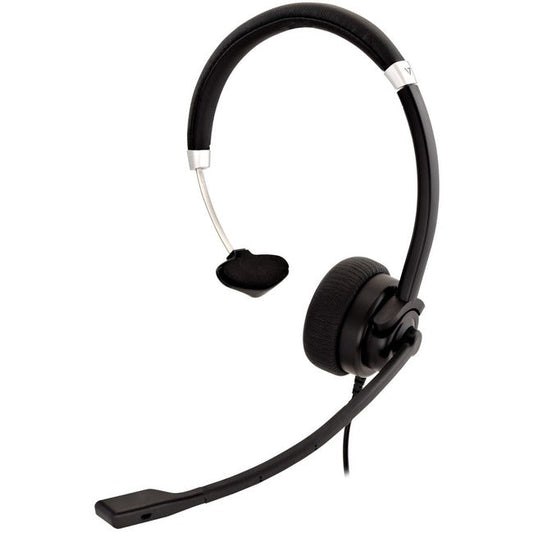 Deluxe Mono Headset W/Boom Mic,3.5Mm 1.8M Cable W/Ctrl Black