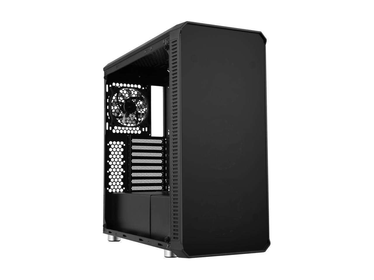 Diypc Vanguard-Rgb Black Dual Usb3.0 Steel/ Tempered Glass Atx Mid Tower Gaming Computer Case