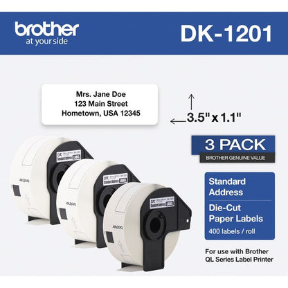 Dk12013Pk 3Pk Address Label,For Ql Label Printers