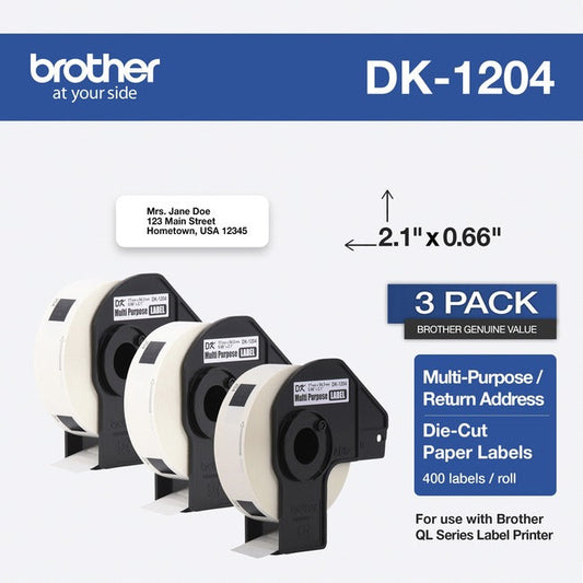 Dk12043Pk Multi Purpose 3Pk,For Ql Label Printers