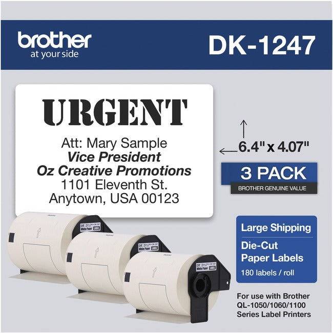 Dk12473Pk 4 X 6 3Pk,For Ql Label Printers