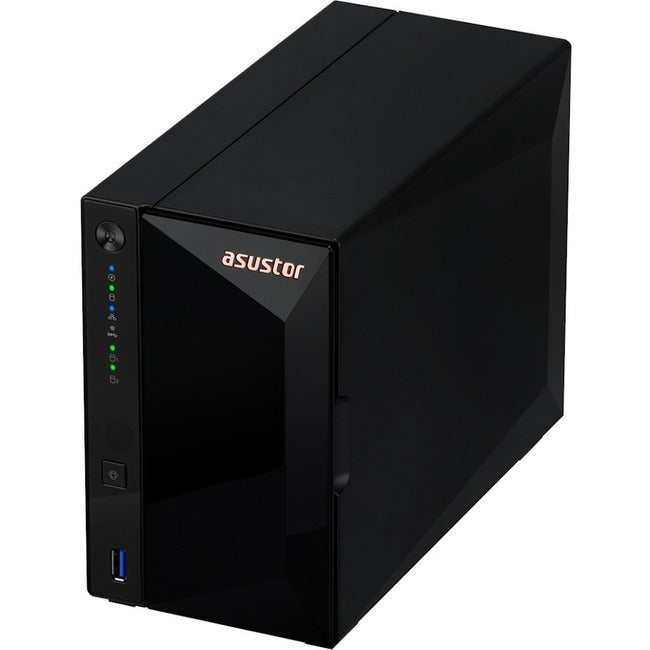 Asustor AS1102T DRIVESTOR 2, Personal 2-Bays NAS, Quad-Core CPU, 2.5GbE  Port, 1GB DDR4