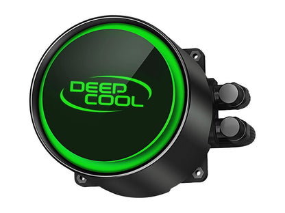 Deepcool Castle 240R Aio Liquid Cpu Cooler, Anti-Leak Technology, 120Mm Rgb Pwm Fan, 12V 4-Pin Motherboard Connector, Intel/ Amd Am4