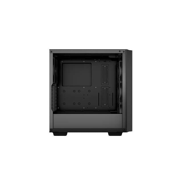 Deepcool Cg540 Mid-Tower Atx Case, Tempered Glass Front And Side Panels, Three Pre-Installed 120Mm Argb Fans, 140Mm Rear Black Fan, Black