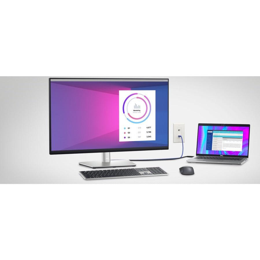 Dell P Series P3223De 80 Cm (31.5") 2560 X 1440 Pixels Quad Hd Lcd Black, Silver