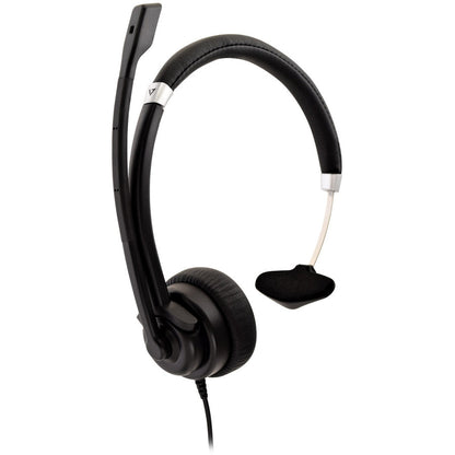 Deluxe Mono Usb Headset W/Mic,Usb-A 1.8M Cable W/Ctrl Black