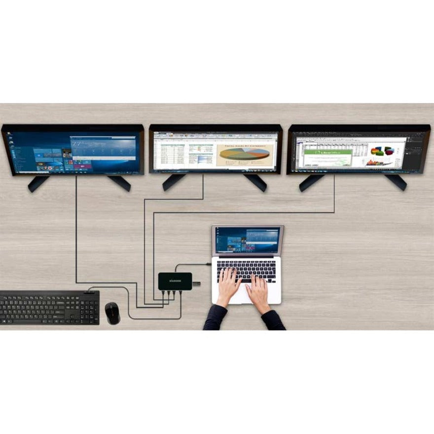 Buildwin Multimedia Usb Device DIAMOND Multimedia USB C Triple Display Mini MST Dock (UD300C)