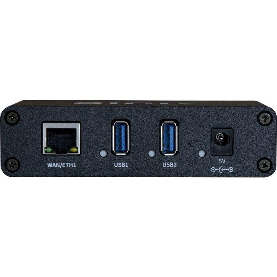 Digi Aw02-G300 Interface Hub Usb 3.2 Gen 1 (3.1 Gen 1) Type-A 1000 Mbit/S Black