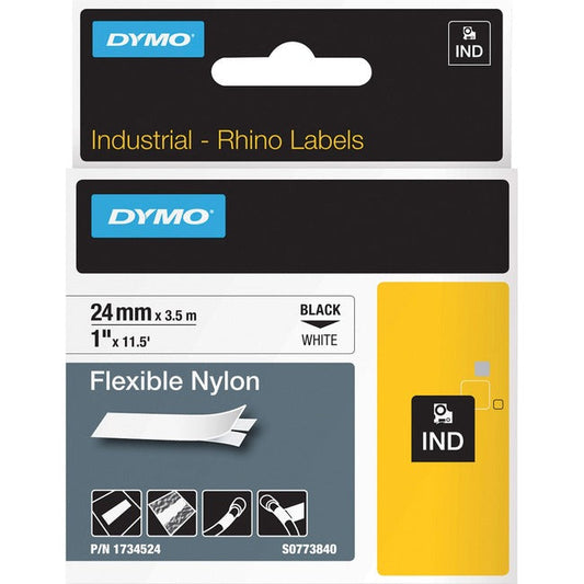 Dymo 1" Flexible Nylon Rhino Label Tape