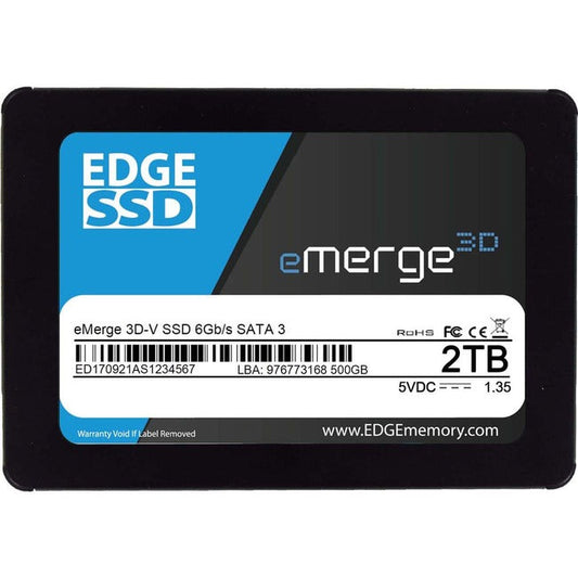 Edge Emerge 3D-V 2 Tb Solid State Drive - 2.5" Internal - Sata (Sata/600) - Taa Compliant