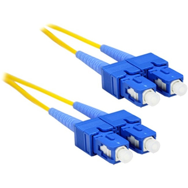 Enet 3M Sc/Sc Duplex Single-Mode 9/125 Os1 Or Better Yellow Fiber Patch Cable 3 Meter Sc-Sc Individually Tested