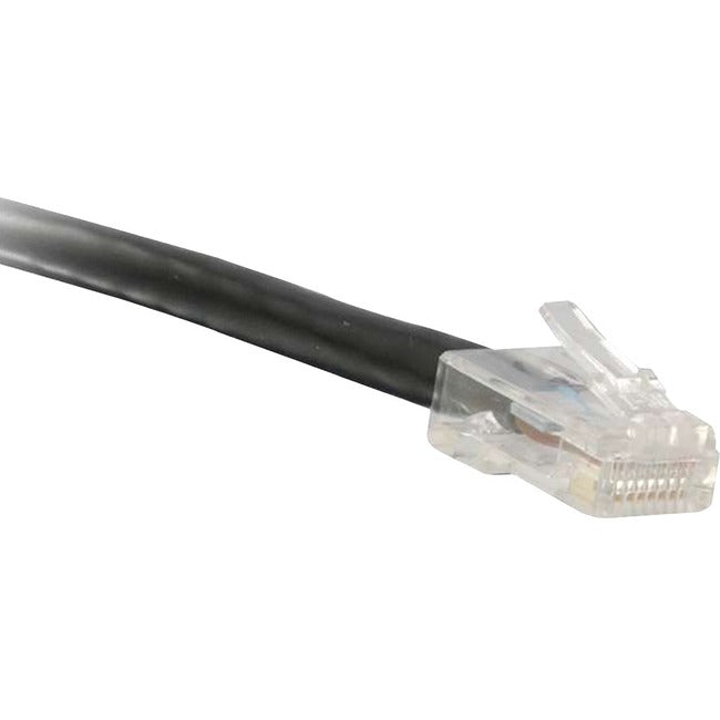 Enet Cat5E Black 1 Foot Non-Booted (No Boot) (Utp) High-Quality Network Patch Cable Rj45 To Rj45 - 1Ft