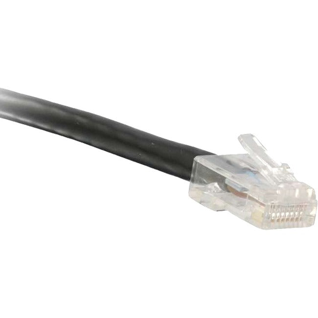 Enet Cat5E Black 25 Foot Non-Booted (No Boot) (Utp) High-Quality Network Patch Cable Rj45 To Rj45 - 25Ft