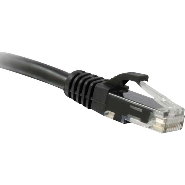 Enet Cat5E Black 3 Foot Patch Cable With Snagless Molded Boot (Utp) High-Quality Network Patch Cable Rj45 To Rj45 - 3Ft