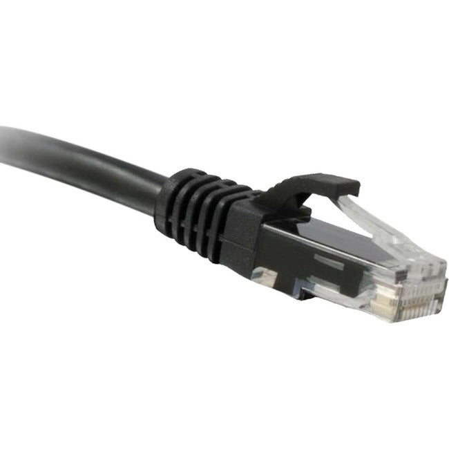 Enet Cat5E Black 35 Foot Patch Cable With Snagless Molded Boot (Utp) High-Quality Network Patch Cable Rj45 To Rj45 - 35Ft