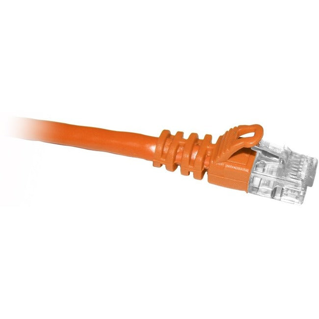 Enet Cat5E Orange 1 Foot Patch Cable With Snagless Molded Boot (Utp) High-Quality Network Patch Cable Rj45 To Rj45 - 1Ft