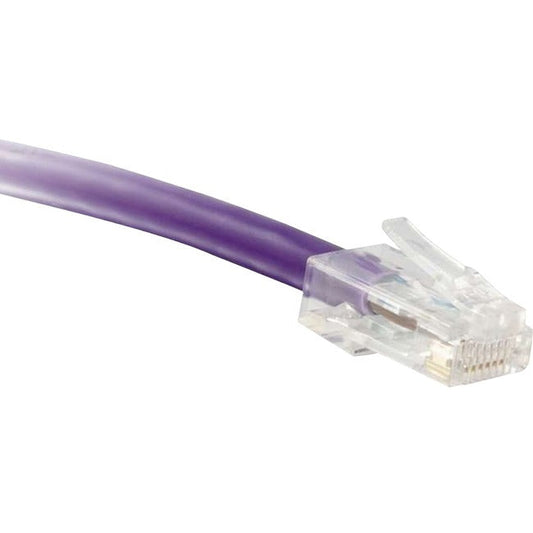 Enet Cat5E Purple 1 Foot Non-Booted (No Boot) (Utp) High-Quality Network Patch Cable Rj45 To Rj45 - 1Ft