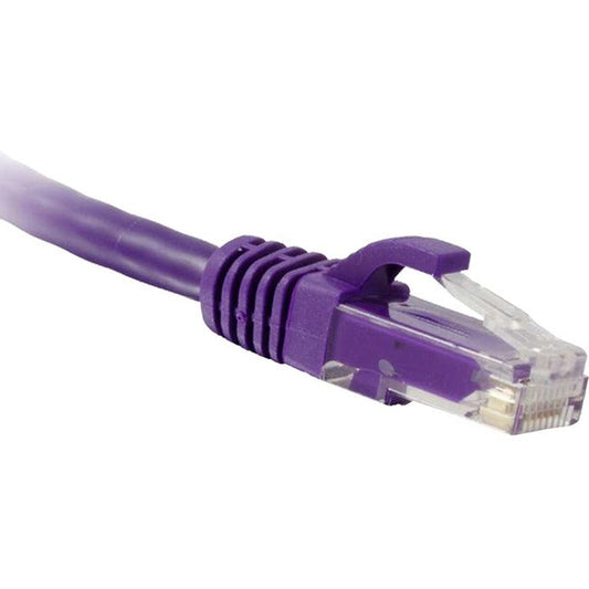 Enet Cat5E Purple 1 Foot Patch Cable With Snagless Molded Boot (Utp) High-Quality Network Patch Cable Rj45 To Rj45 - 1Ft