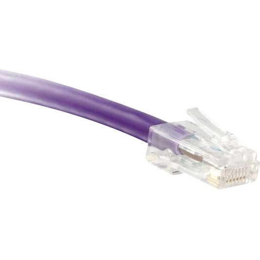 Enet Cat5E Purple 10 Foot Non-Booted (No Boot) (Utp) High-Quality Network Patch Cable Rj45 To Rj45 - 10Ft