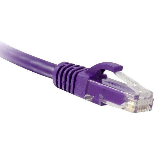 Enet Cat5E Purple 10 Foot Patch Cable With Snagless Molded Boot (Utp) High-Quality Network Patch Cable Rj45 To Rj45 - 10Ft