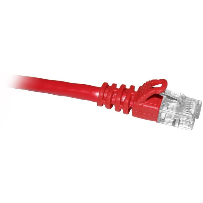 Enet Cat5E Red 1 Foot Patch Cable With Snagless Molded Boot (Utp) High-Quality Network Patch Cable Rj45 To Rj45 - 1Ft