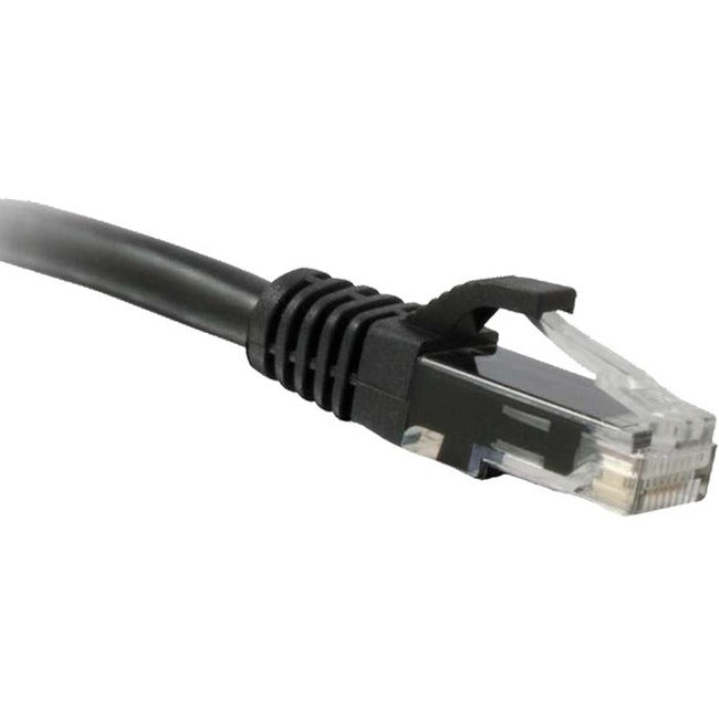 Enet Cat6 Black 1 Foot Patch Cable With Snagless Molded Boot (Utp) High-Quality Network Patch Cable Rj45 To Rj45 - 1Ft