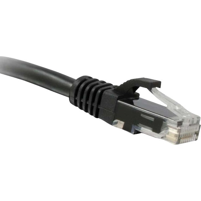 Enet Cat6 Black 15 Foot Patch Cable With Snagless Molded Boot (Utp) High-Quality Network Patch Cable Rj45 To Rj45 - 15Ft